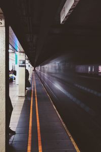 Train at railroad station