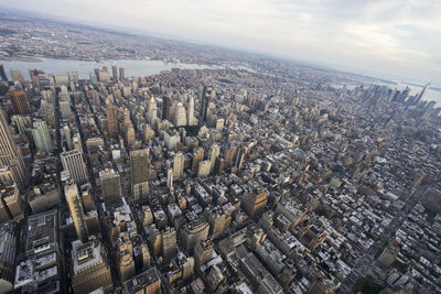 Aerial view of manhattan