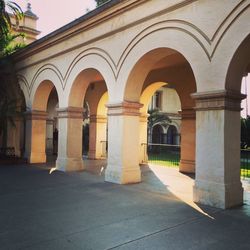 View of columns