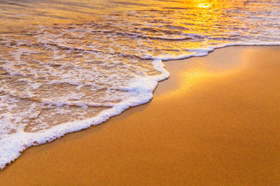 High angle view of beach