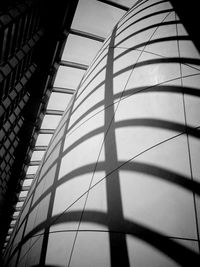 Low angle view of modern building against sky