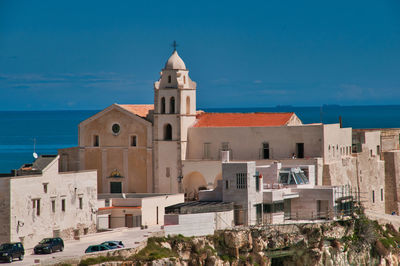 Church of san francesco,vieste, gargano peninsular in apulia region of italy.