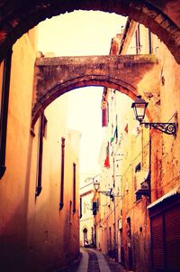 Narrow alley in old town