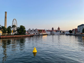 View of buildings at waterfront