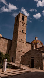 Low angle view of church against sky