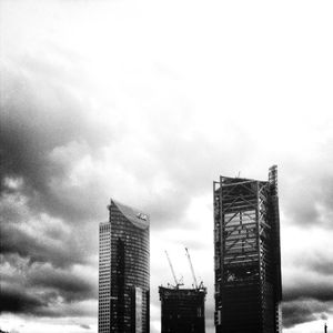 Low angle view of cloudy sky