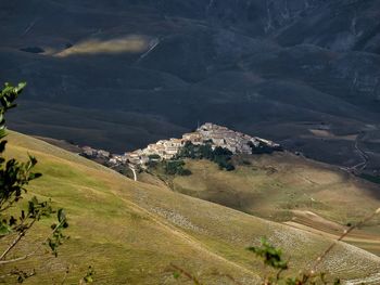 High angle view of a mountain