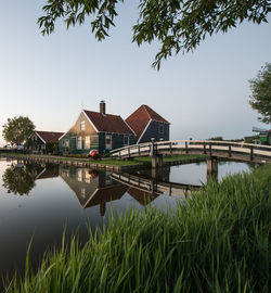 Scenic view of bridge over river