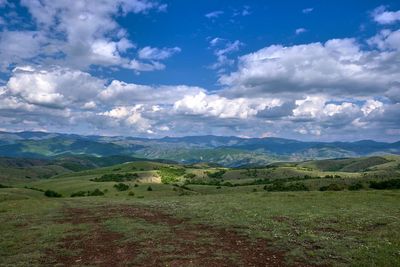 Scenic view of landscape against sky