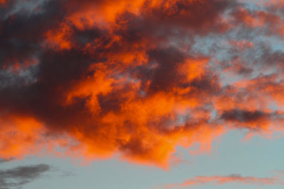 Low angle view of dramatic sky