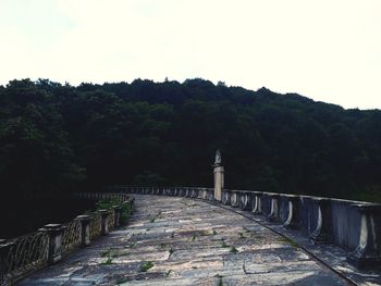 View of bridge against clear sky