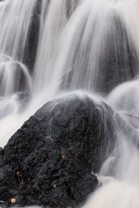 Close-up of waterfall