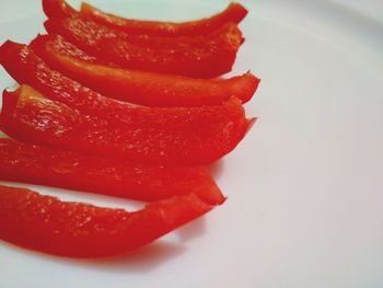 Close-up of strawberry on plate