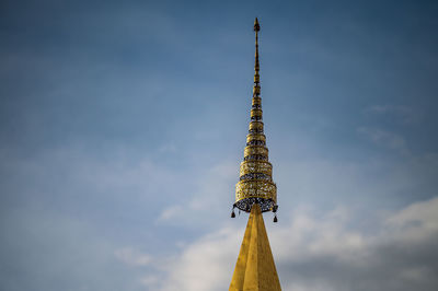 Low angle view of traditional building against sky
