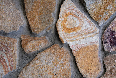 High angle view of bread