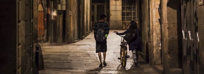 Full length of woman walking in city