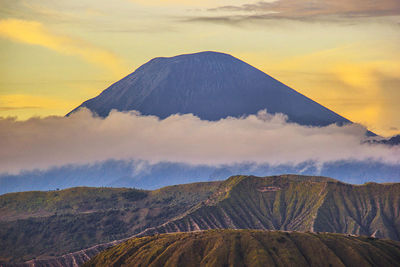 Semeru mountain view at bromo