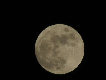 Low angle view of moon in sky