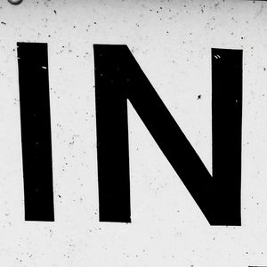 Close-up of text on wall