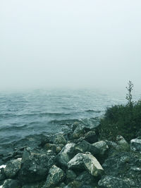 Scenic view of sea against sky