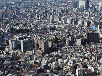 High angle view of cityscape