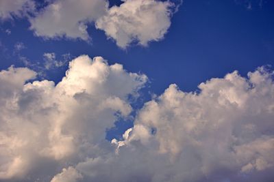 Low angle view of clouds in sky