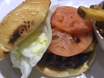 Close-up of served food