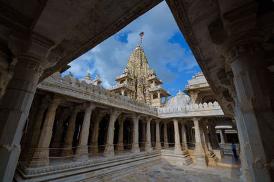 Low angle view of historical building against sky