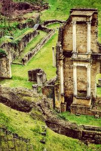 Old building on field