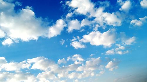 Low angle view of clouds in sky