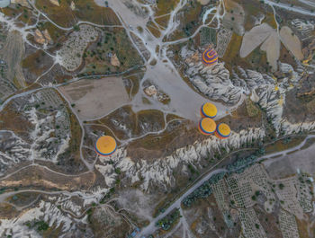 Aerial view of cappadocia