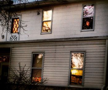 Illuminated house window
