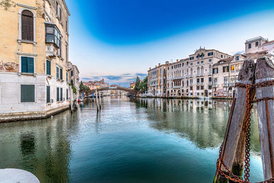 Canal amidst buildings in city