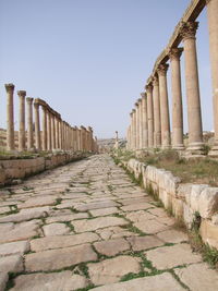 View of old ruins against sky