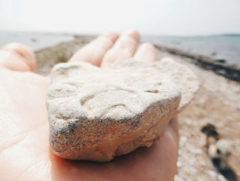 Close-up of cropped hand