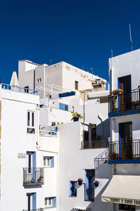 Old town of peniscola, castellón is a major tourist attraction on the spanish mediterranean coast.