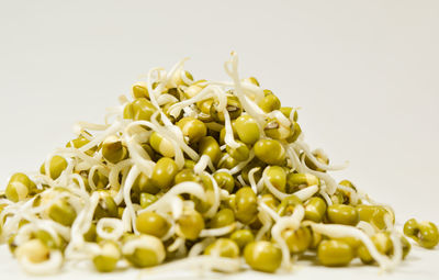 Close-up of pasta against white background