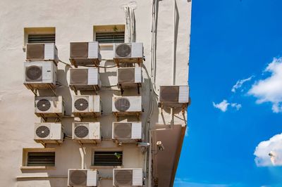 Low angle view of building against sky