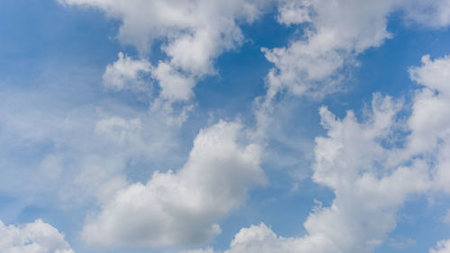 Low angle view of clouds in sky