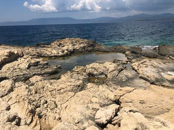 Scenic view of sea against sky