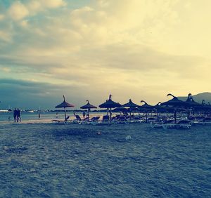 Scenic view of calm sea against sky