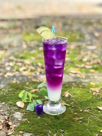 Close-up of drink in glass