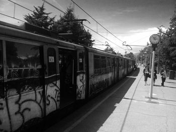 Railroad station platform