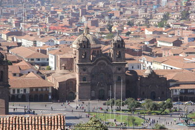 High angle view of a city