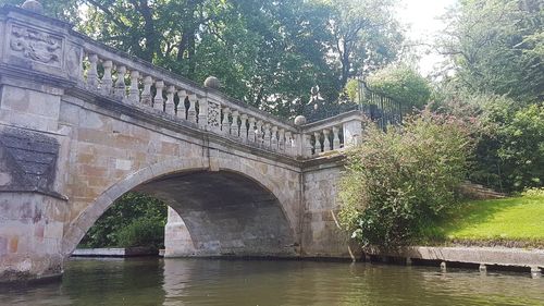 Bridge over river against sky