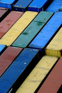 Containers waiting for shipping at the port