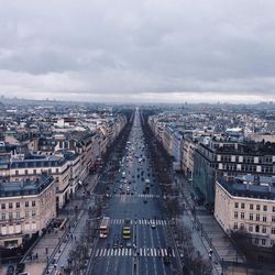 High angle view of cityscape