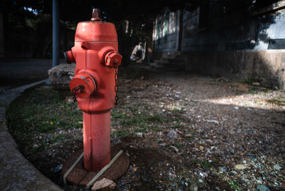 Vintage old red hydrant