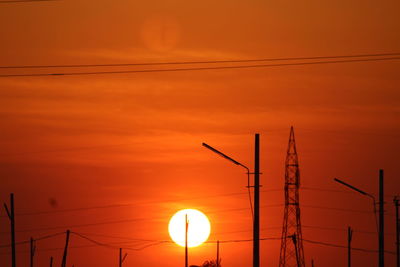 Scenic view of sunset sky