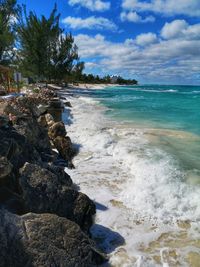 Scenic view of sea against sky